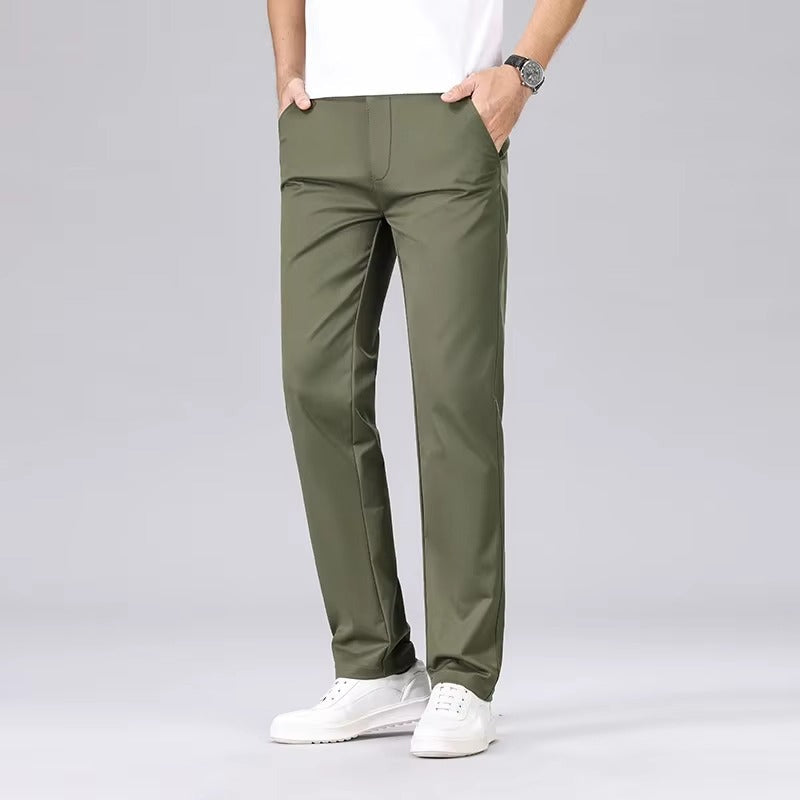 Women's Lorenzo Vitali Clean Cut Casual Chino Pants | Fit: Straight leg 3