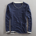 Women's Lorenzo Vitali Cotton V-Neck Long-Sleeve Top | Neckline: V-neck 0