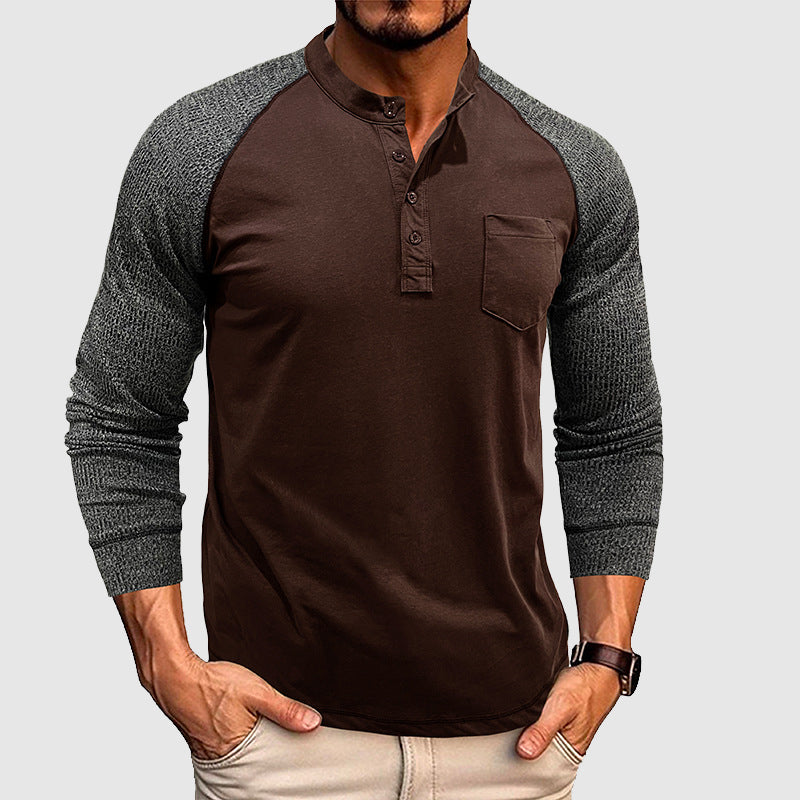 Women's Lorenzo Vitali Dual Tone Henley Shirt | Supreme comfort is offered by our soft premium cot 0
