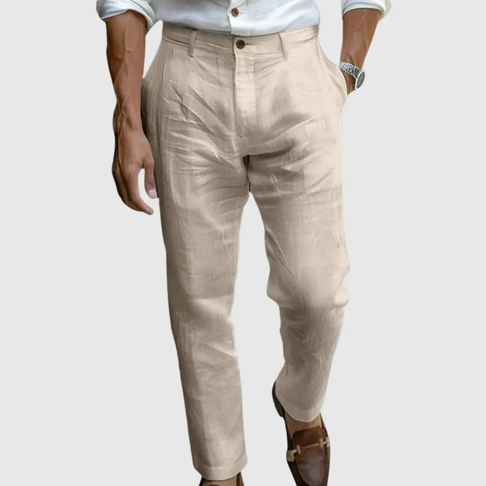 Women's Lorenzo Vitali Luxe Linen Pants | Material: Premium cotton-linen blend 2