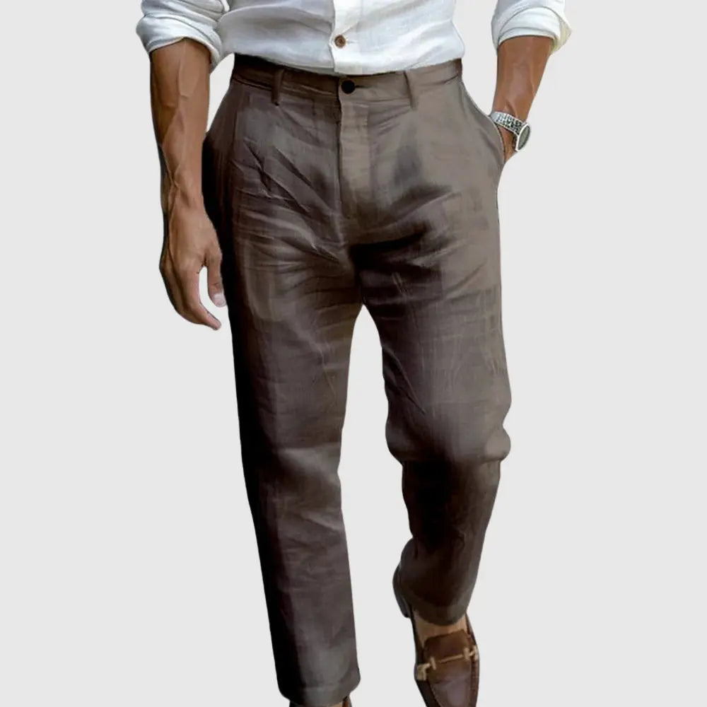 Women's Lorenzo Vitali Luxe Linen Pants | Material: Premium cotton-linen blend 4