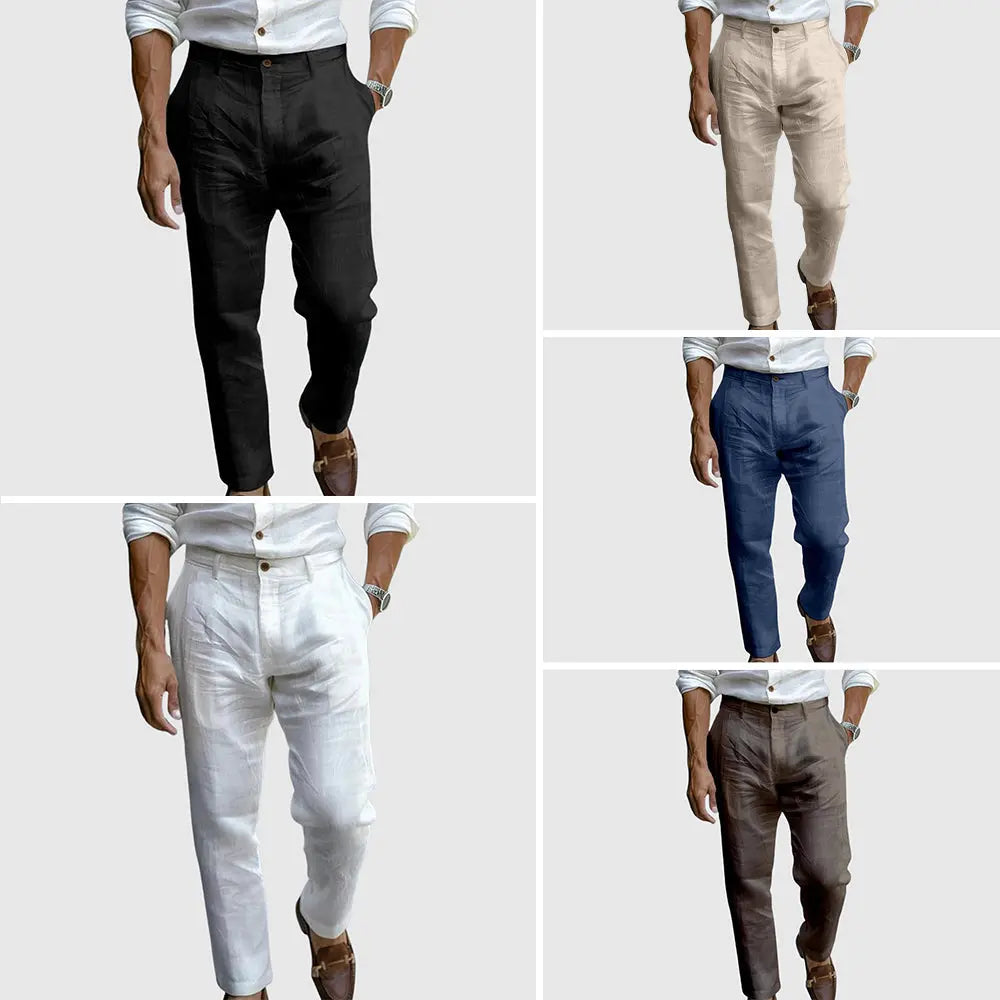 Women's Lorenzo Vitali Luxe Linen Pants | Material: Premium cotton-linen blend 5