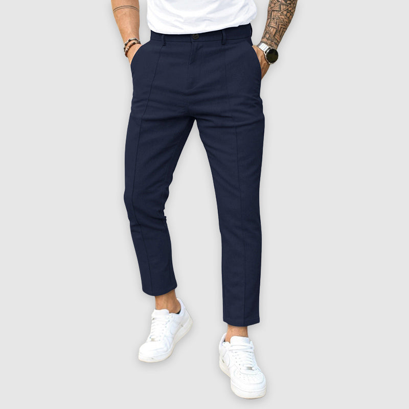 Women's Lorenzo Vitali Tailored Pants with Straight Fit | Fit: Slim fit with straight tapered leg 1