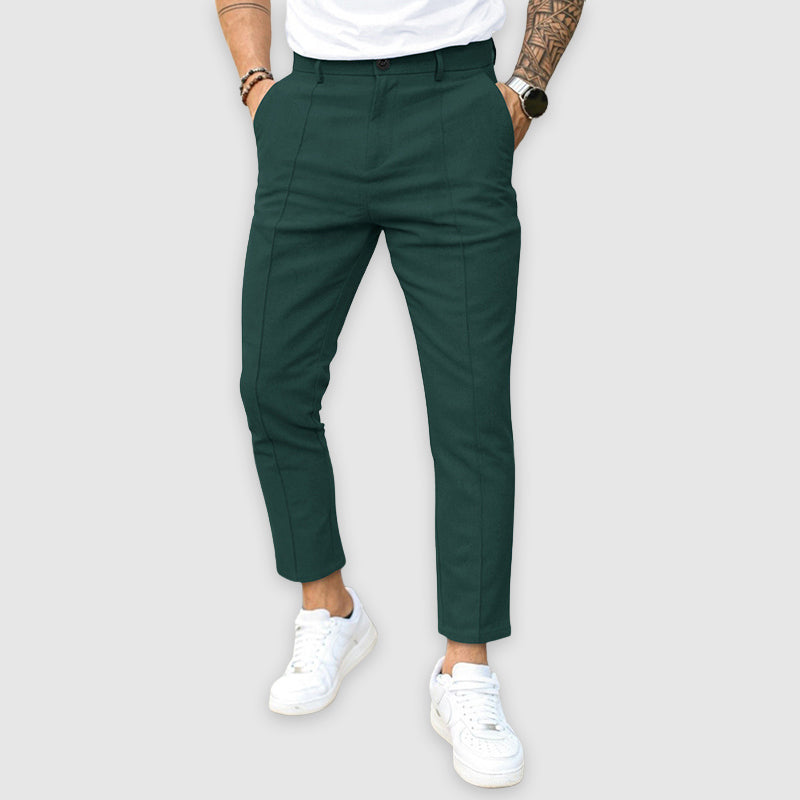 Women's Lorenzo Vitali Tailored Pants with Straight Fit | Fit: Slim fit with straight tapered leg 4