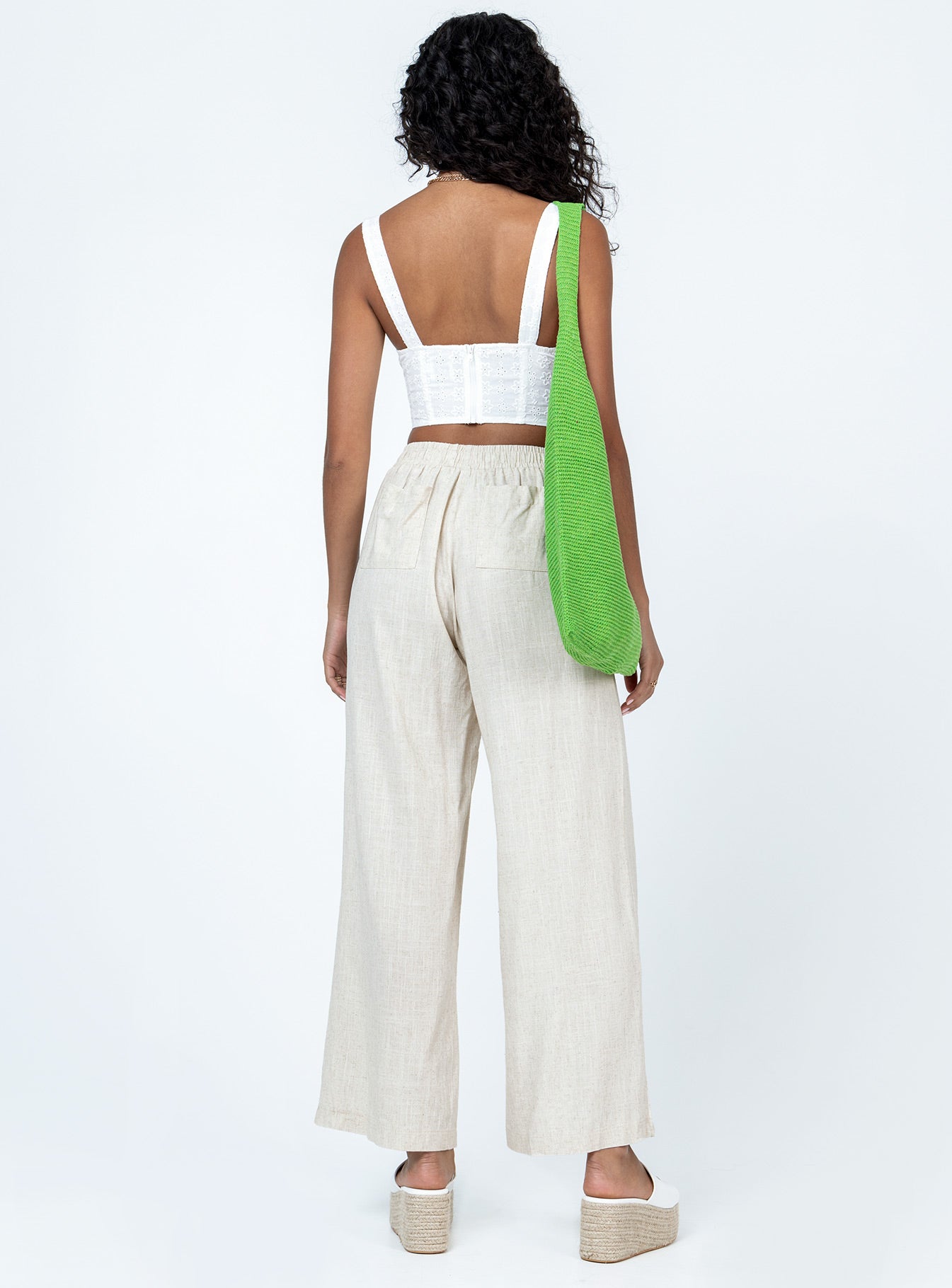 Women's Louis Linen Blend Pants Beige 4