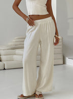 Women's Louis Linen Blend Pants Off White 1