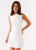 Women's Lulita Collection | Mini Dress with Deep V-Back & Structured Seams | Chic Evening Wear - Women's | Mini length — 0