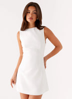 Women's Lulita Collection | Mini Dress with Deep V-Back & Structured Seams | Chic Evening Wear - Women's | Mini length — 0