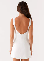 Women's Lulita Collection | Mini Dress with Deep V-Back & Structured Seams | Chic Evening Wear - Women's | Mini length — 4