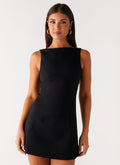 Women's Lulita Collection | Mini Dress with Deep V-Back & Structured Seams | Chic Fit for Night Out - Women's | Mini len 0