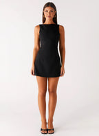 Women's Lulita Collection | Mini Dress with Deep V-Back & Structured Seams | Chic Fit for Night Out - Women's | Mini len 1