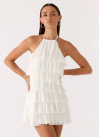 Women's Lunar Bloom | Women's Summer Dress with Halter Neck & Tiered Ruffles | Effortless Feminine Style | Halter neckli 3