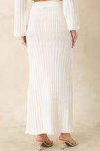 Women's MINKPINK Bellini White Knit Midi Skirt | 61% Polyester & 39% Viscose 5