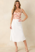 Women's MINKPINK Camille Pink Floral Mesh Bustier | 93% Polyester & 7% Elastane 0