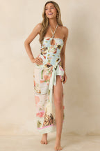 Women's MINKPINK Dolce Multi Vintage Postcard Print Sarong | 100% Viscose 1