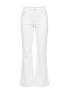 Women's Magic Mirror Mid Rise Bootleg Jeans Ecru | Denim jeans with a bootleg cut & mid-rise fit 7