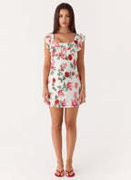 Malina | Women's Cocktail Dress with Frill Neckline | Elegant Bias Cut Design for Effortless Style 2