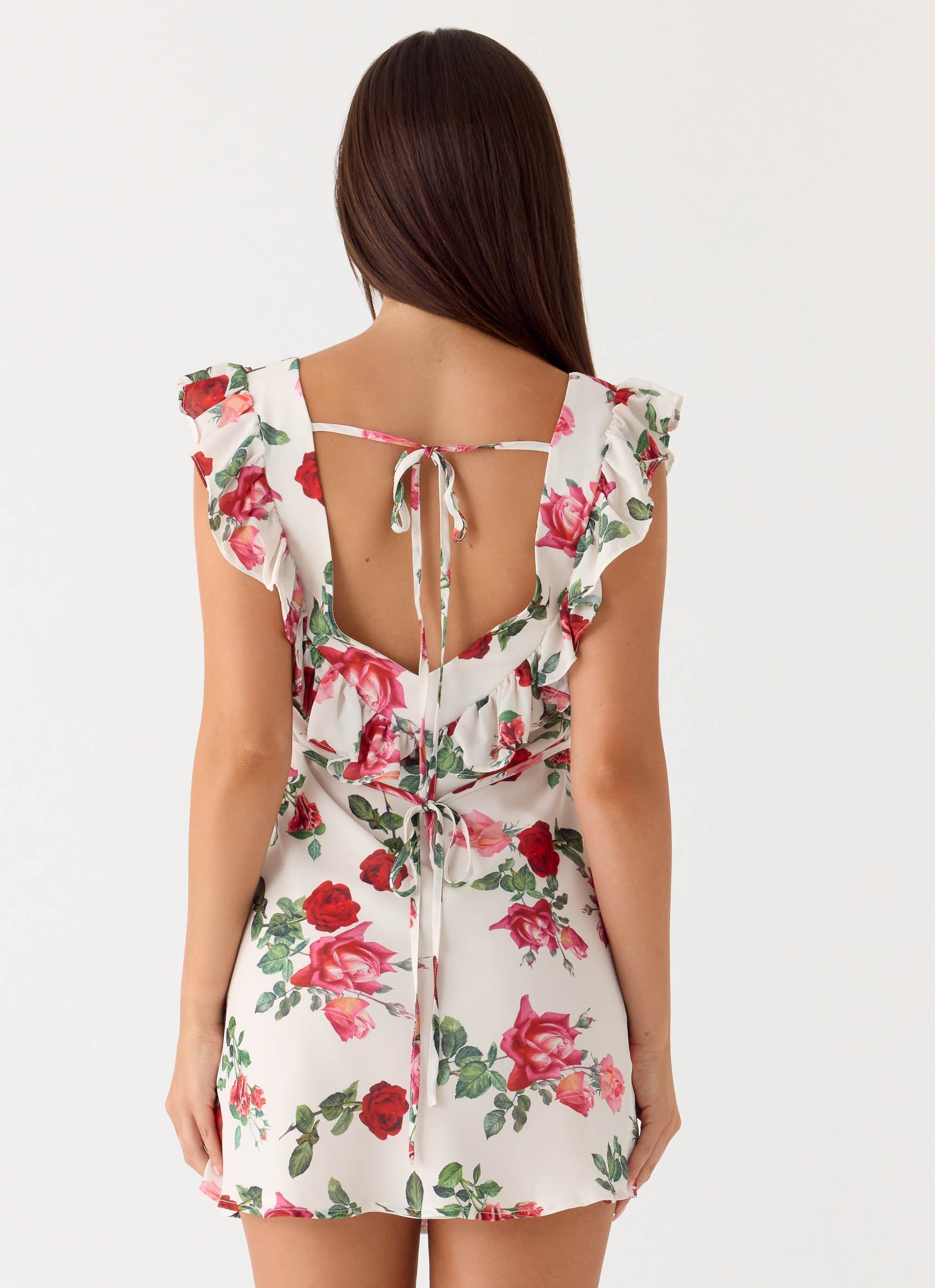 Malina | Women's Cocktail Dress with Frill Neckline | Elegant Bias Cut Design for Effortless Style 4