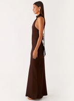 Women's Maxi Dress for Women with Halter Neck Design | Luxurious Satin for Effortless Style | Halter neckline — flatteri 1