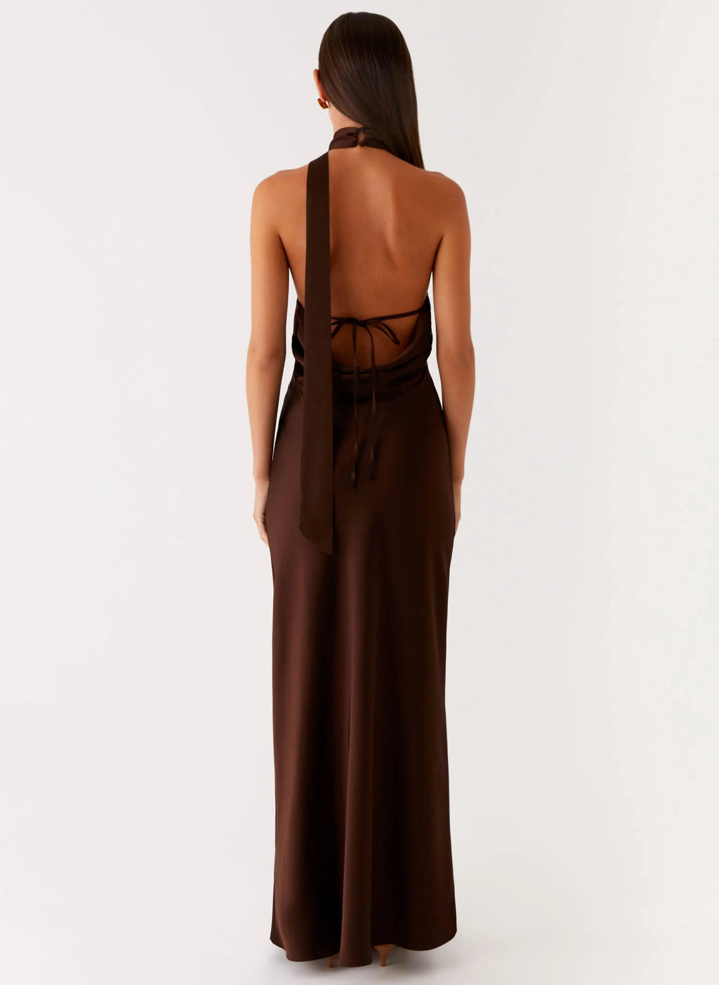 Women's Maxi Dress for Women with Halter Neck Design | Luxurious Satin for Effortless Style | Halter neckline — flatteri 2