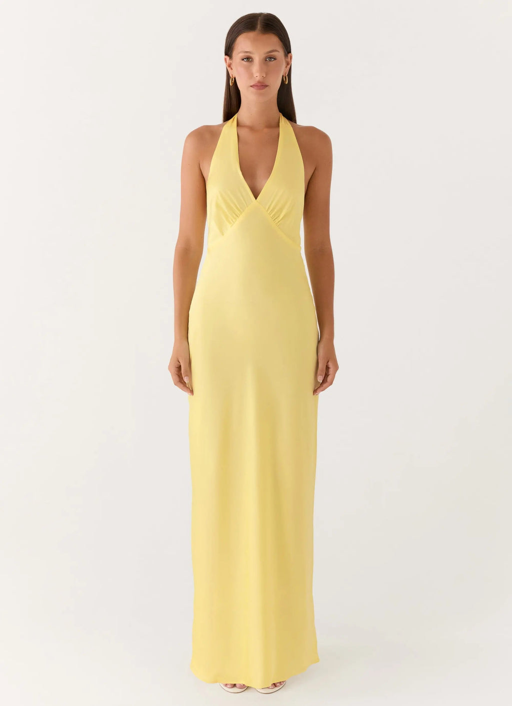 Maxi Dress with Open-Back Halterneck Design | Effortless Style for Any Occasion - Women's 3