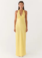 Maxi Dress with Open-Back Halterneck Design | Effortless Style for Any Occasion - Women's 3