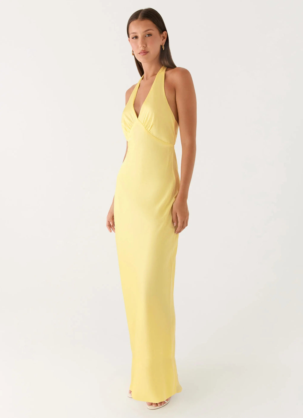 Maxi Dress with Open-Back Halterneck Design | Effortless Style for Any Occasion - Women's 5