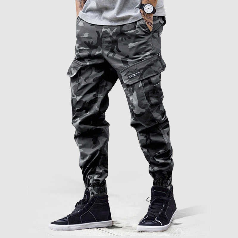 Women's Men’s Cargo Joggers in Camouflage Print | Length: Full length 2