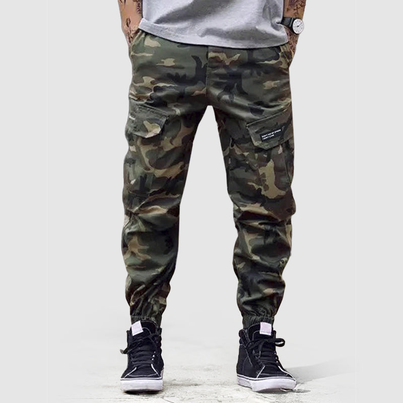 Women's Men’s Cargo Joggers in Camouflage Print | Length: Full length 4