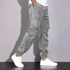 Women's Men’s Corduroy Cargo Pants with Multiple Pockets | Length: Full length 0