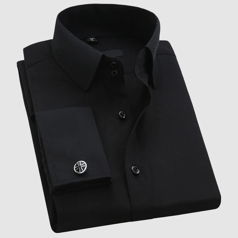 Women's Men’s Dress Shirt with French Cuffs | Fit: Regular fit 1