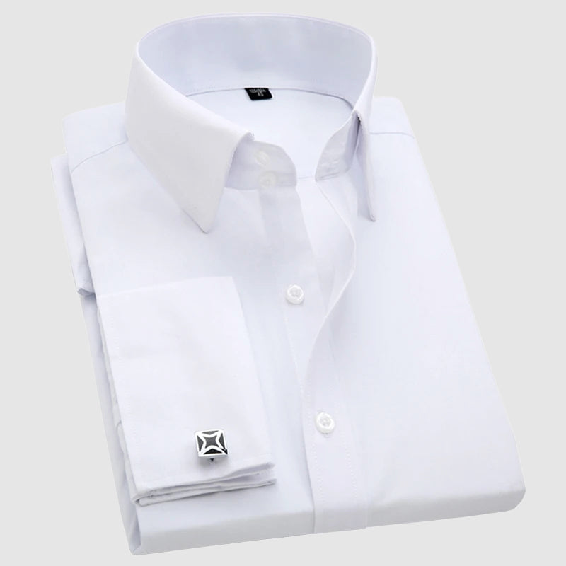Women's Men’s Dress Shirt with French Cuffs | Fit: Regular fit 2