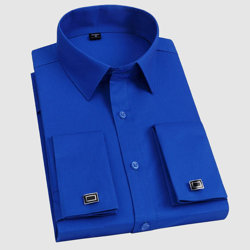 Women's Men’s Dress Shirt with French Cuffs | Fit: Regular fit 3