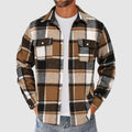 Women's Men’s Plaid Button-Up Shirt with Chest Pockets | Sleeves: Long sleeves 0