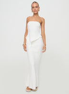 Women's Mercer Linen Blend Maxi Skirt White | Linen Maxi skirt 2