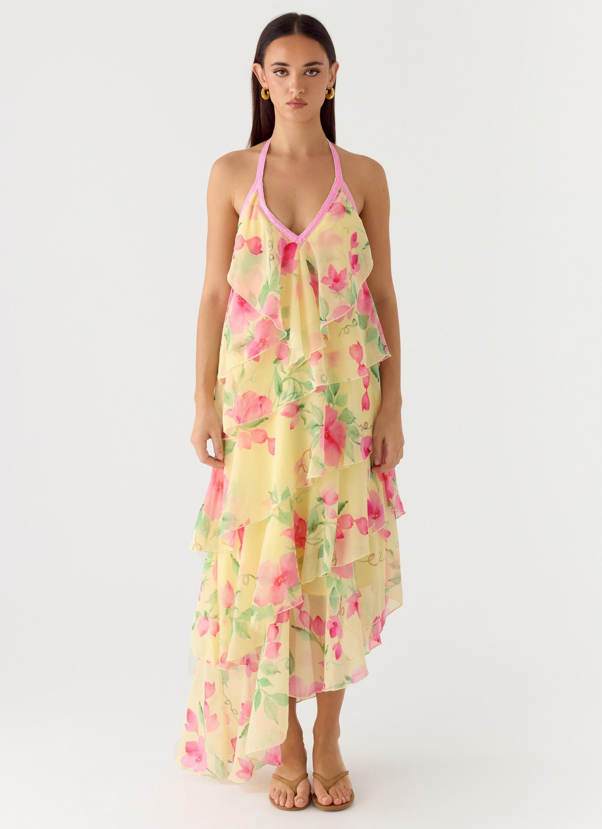 Mia | Elegant Asymmetrical Maxi Dress for Women 0