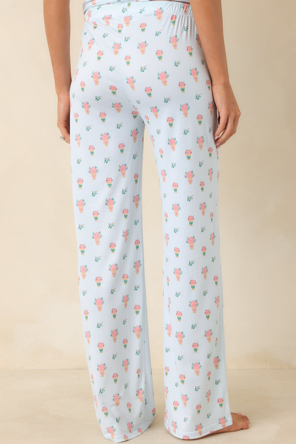 Women's Mint to Be Mine Mint Green Multi Floral Pajama Pants | 95% Polyester & 5% Spandex 5