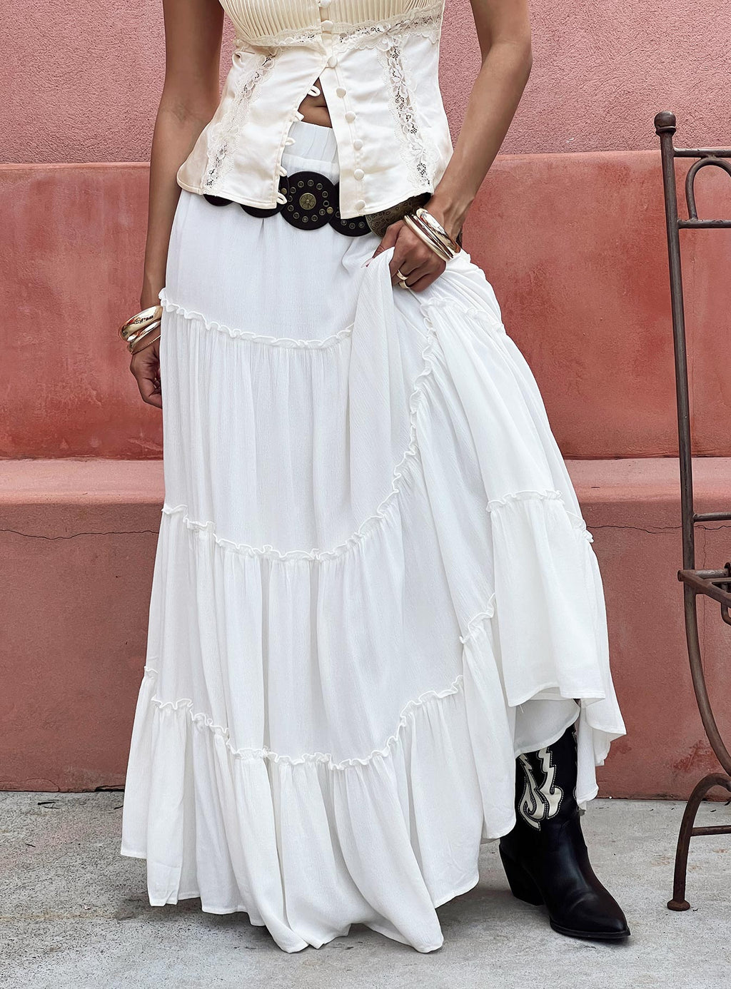 Women's Miriah Maxi Skirt White Petite | Princess Polly Petite 0