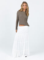 Women's Miriah Maxi Skirt White Petite | Princess Polly Petite 2