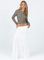 Women's Miriah Maxi Skirt White Petite | Princess Polly Petite 5