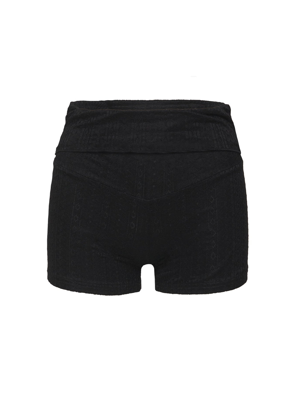 Women's Moderna Lace Shorts Black | Mid-rise lace shorts 7