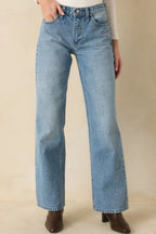 Women's More Than Ever Light Wash Relaxed Straight Leg Jeans | 100% Cotton 2