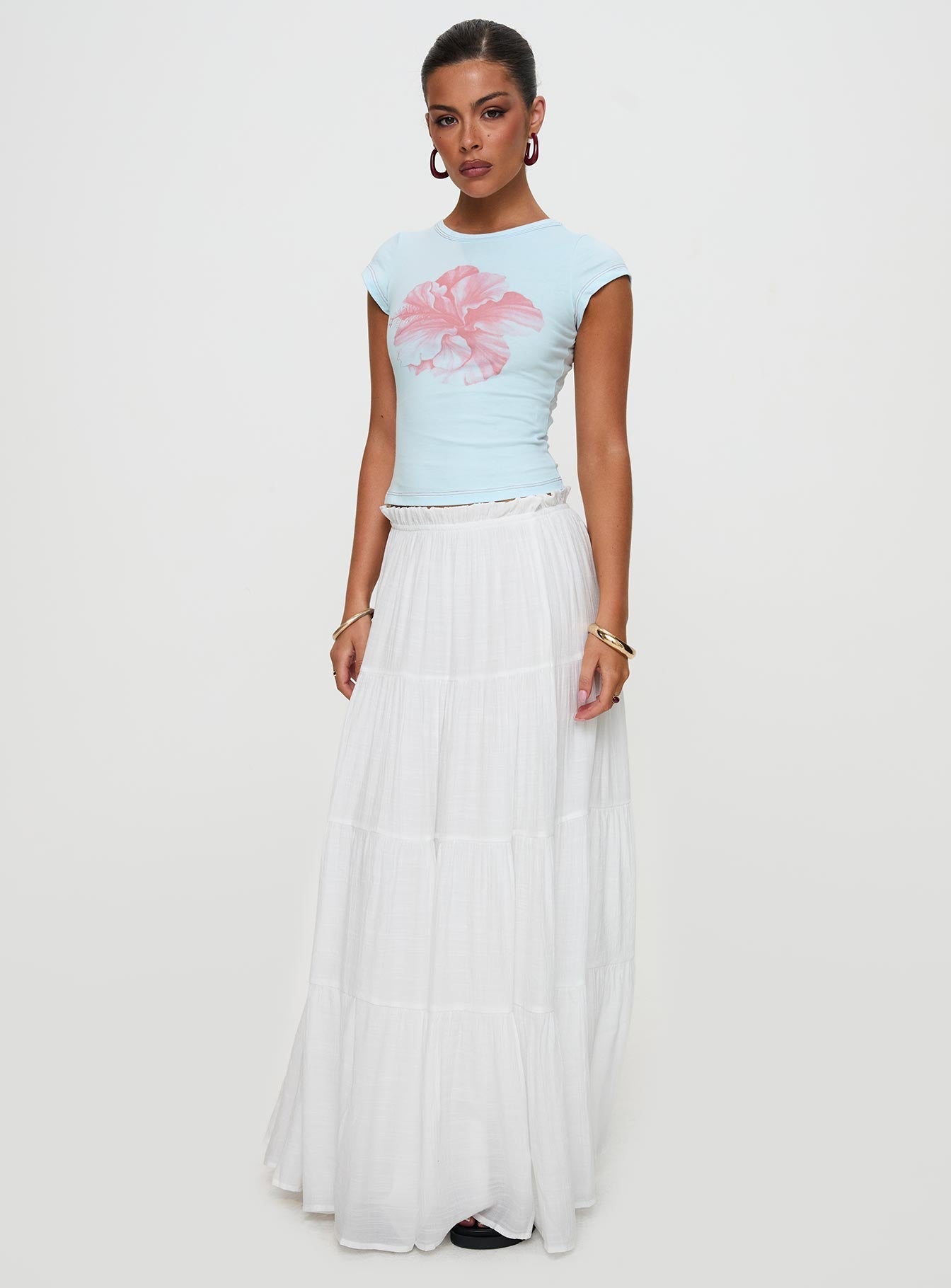 Women's Mya Maxi Skirt White 7