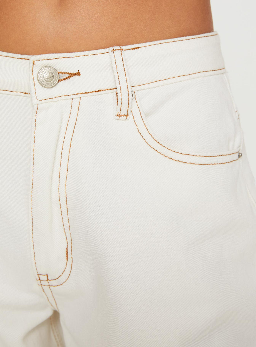 Women's Naylor Mid Rise Wide Leg Jeans Cream Tall | Princess Polly Tall 4