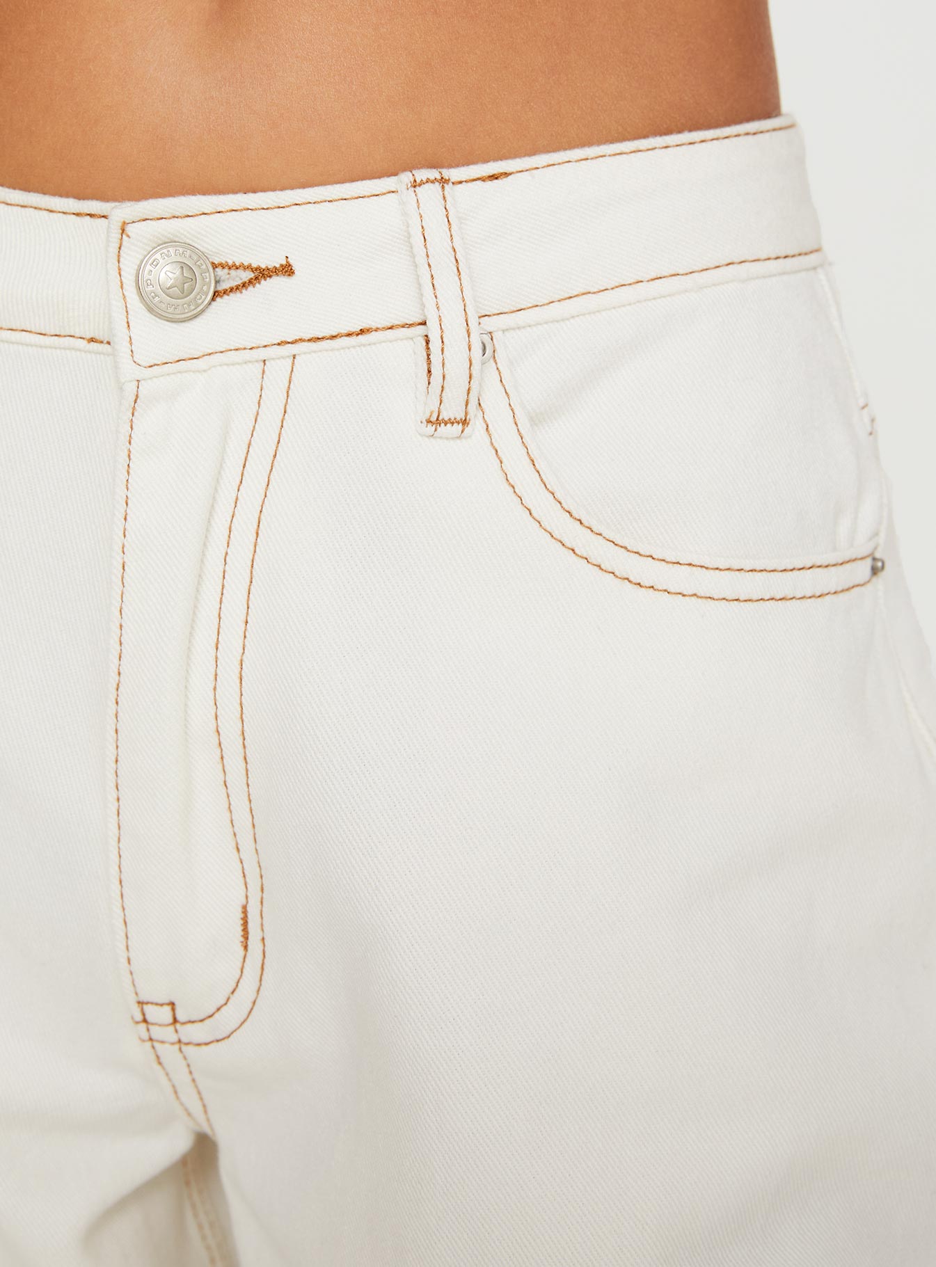 Women's Naylor Mid Rise Wide Leg Jeans Cream Tall | Princess Polly Tall 4