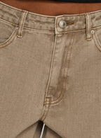 Women's Naylor Mid Rise Wide Leg Jeans Light Brown Wash | Denim jeans with a mid-rise fit & wide-leg cut 5