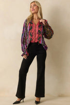 Women's Never Let You Down Black Cotton High Waisted Flare Jeans | 70% Cotton 6