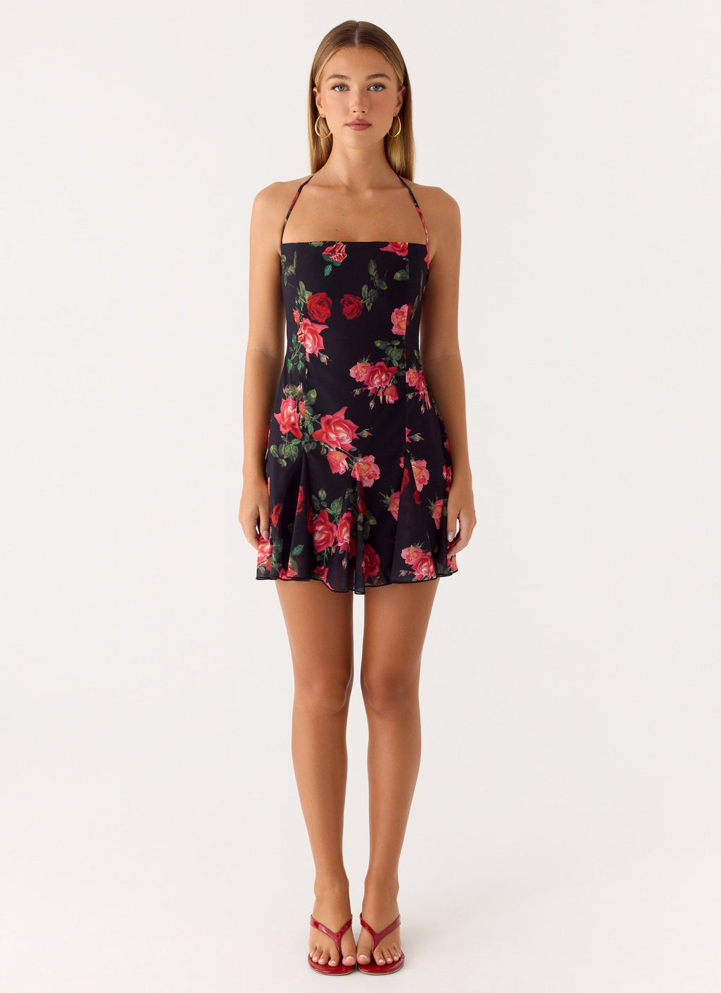 Nikyta Collection | Women's Mini Dress with Halter Straps | Effortless Fit for Night Out 0