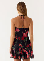 Nikyta Collection | Women's Mini Dress with Halter Straps | Effortless Fit for Night Out 2