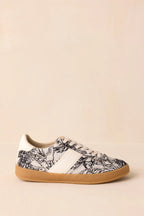 Women's No Rush At All Ivory Floral Print Sneakers | Sole measures 1" 3